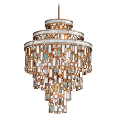 Corbett Lighting Dolcetti Champagne Leaf Chandelier