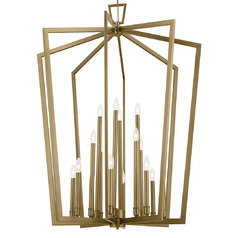 Abbotswell 16-Light Chandelier in Natural Brass by Kichler Lighting