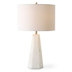 23-Inch Marble Table Lamp in White by Uttermost Lighting