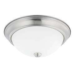 Bates 13-Inch Flush Mount in Brushed Nickel by HomePlace by Capital Lighting