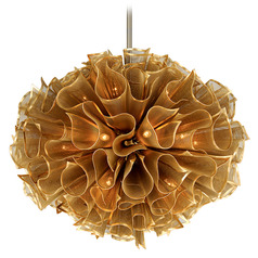 Corbett Lighting Pulse Gold Leaf Pendant Light