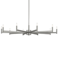 Erzo 48-Inch 10-Light Chandelier in Satin Nickel by Kichler Lighting
