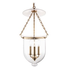 Hampton Aged Brass Pendant by Hudson Valley Lighting