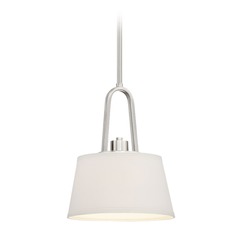Designers Fountain Studio Satin Platinum Mini-Pendant Light with Empire Shade