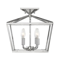 Townsend 4-Light Polished Nickel Semi-Flush Mount by Savoy House