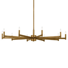 Erzo 10-Light Chandelier in Natural Brass by Kichler Lighting
