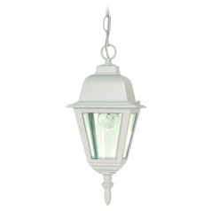 Briton White Outdoor Hanging Light by Nuvo Lighting