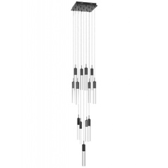 Avenue Lighting Original Glacier Dark Bronze LED Multi-Light Pendant with Rectangle Shade