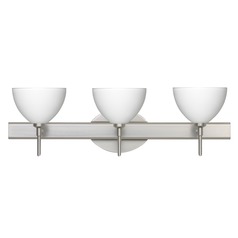Besa Lighting Brella Satin Nickel LED Bathroom Light