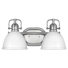 Rowan 2-Light Chrome Bathroom Light by Hinkley Lighting