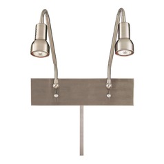 Save Your Marriage Brushed Nickel LED Wall Lamp by George Kovacs