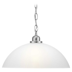 Classic Dome Brushed Nickel Pendant by Progress Lighting