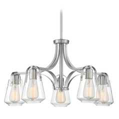 Skybridge Brushed Nickel Chandelier by Satco Lighting