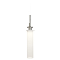 Candle Satin Nickel LED Mini Pendant by Sonneman Lighting