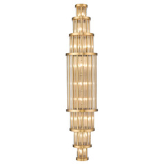 Waldorf 50-Inch High Antique Brass Sconce by Avenue Lighting