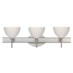 Besa Lighting Brella Satin Nickel LED Bathroom Light