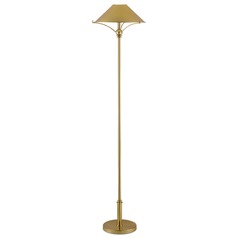Maarla Floor Lamp in Polished Brass by Currey & Company