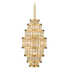 Waldorf 22-Inch High Antique Brass Pendant by Avenue Lighting