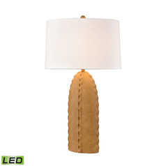 Elk Lighting Alexa Tan LED Table Lamp with Oval Shade