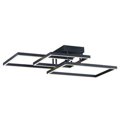 Traverse LED Flush Mount in Black by ET2 Lighting