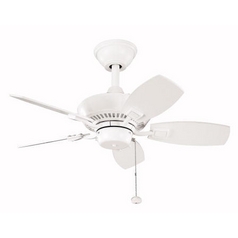 Canfield 30-Inch Fan in White by Kichler Lighting