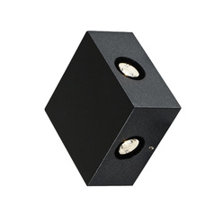 Pike 4-Inch Wide LED Outdoor Wall Light in Black by Eurofase Lighting