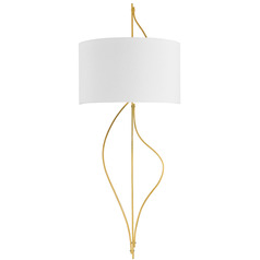Corbett Lighting Akina Vintage Brass LED Sconce