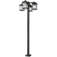 Portland Black Post Light by Z-Lite