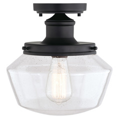 Vaxcel Lighting Collins Matte Black Close To Ceiling Light