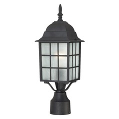 Post Light in Textured Black by Nuvo Lighting