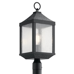 Springfield 23.25-Inch Distressed Black Post Light by Kichler Lighting