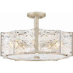 Florian 20.25-Inch Semi-Flush in Glacial by Fredrick Ramond