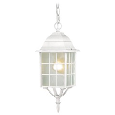 Outdoor Hanging Light in White by Nuvo Lighting