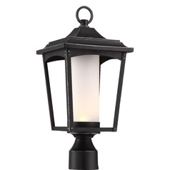 Essex Sterling Black LED Post Light by Nuvo Lighting