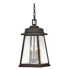 Bainbridge 20.25-Inch Outdoor Hanging Light in Oil Rubbed Bronze & Brass by Hinkley Lighting