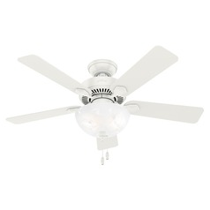 44-Inch Swanson Fan in Fresh White by Hunter Fan Company