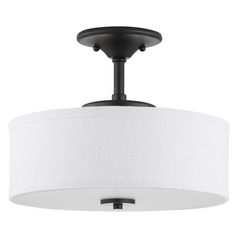 Inspire LED Graphite LED Semi-Flush Mount by Progress Lighting