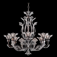 Schonbek Worldwide Lighting Rivendell Heirloom Bronze Crystal Chandelier