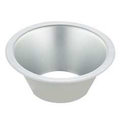 Recesso Lighting 2 Inch Spun Nickel Smooth Reflector for Recessed Lighting
