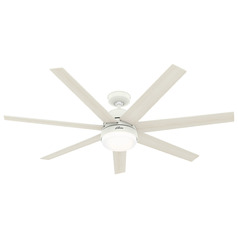 Phenomenon 60-Inch LED Smart Fan in Matte White by Hunter Fan Company