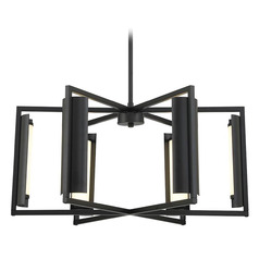 George Kovacs Trizay Coal Pendant Light with Cylindrical Shade