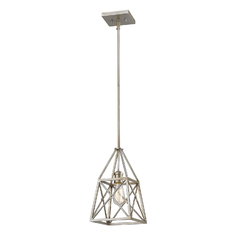 Tressle Antique Silver Pendant by Z-Lite