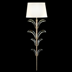 Fine Art Lamps Beveled Arcs Silver Leaf Sconce