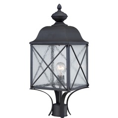 Wingate Textured Black Post Light by Nuvo Lighting