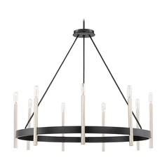 Anthem 32-Inch Chandelier in Mystic Black by Quoizel Lighting