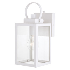 Vaxcel Lighting Medinah Textured White Outdoor Wall Light