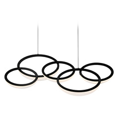 Orion LED Linear Chandelier in Black by Modern Forms