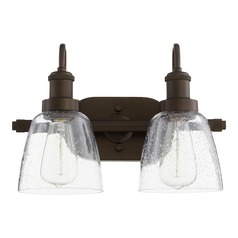Oiled Bronze Bathroom Light by Quorum Lighting