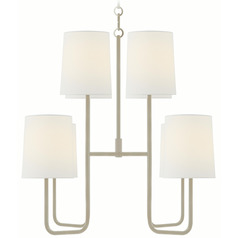 Visual Comfort Signature Collection Barbara Barry Go Lightly China White Chandelier