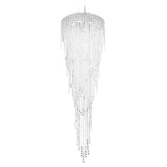 Schonbek Worldwide Lighting Chantant Polished Stainless Steel Pendant Light